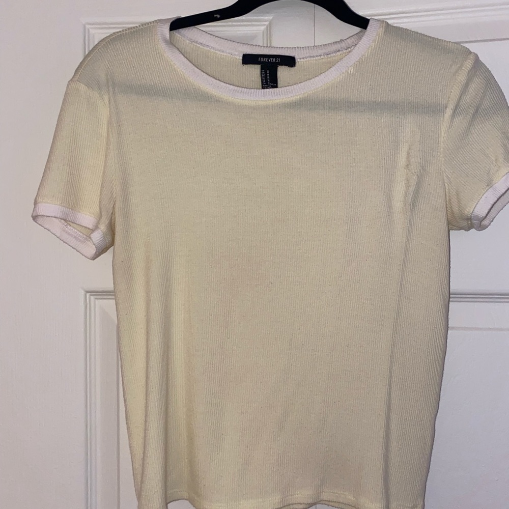 Sheer Yellow Short sleeve